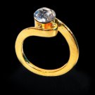Anniversary Sterling Silver Round Solitaire Look 1.75Ct Diamond Ring CSJ 121