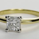 Princess Solitaire 1.98CT Simulated Diamond Sterling Silver Ring Jewelry CSJ2791