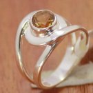 925 Sterling Silver Engagement Women Citrine Ring With Stamp Jewelry@ Ebay CSJUS