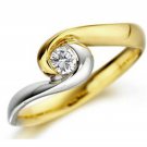 Sterling Silver Round 1.35Ct Simulated Diamond Engagement Gift Ring CSJ23917