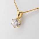 Solitaire 1.70Ct VVS1 Diamond 925 Silver Women Pendant Jewelry CSJ21917