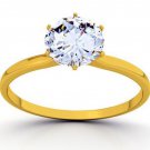 Handmade Solitaire Style 1.85C Simulated Diamond 925 Silver Wedding Ring CS21917
