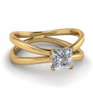 Solitaire VVS1 1.76Ct Simulated Diamond 92.5% Silver Women Ring CSJ21917