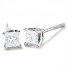 Princess 3.25Ct Simulated Diamond Silver Screw Back Stud Earring CSJ2217