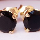 Handmade Gift Black Diamond 925 Silver Wedding Stud Fine Earring CSJ260517