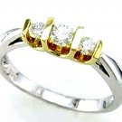 Handmade Three Stone Look 1.80Ct Simulate Diamond Sterling Silver Ring Jewelry