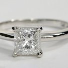 Princess Solitaire 1.90CT Simulated Diamond Sterling Silver Ring Jewelry CSJ1091