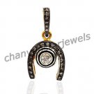 Vintage/Antique 0.50 Ct Rose Cut/Polky Diamond 925 Silver Luck Pendant @CSJ321