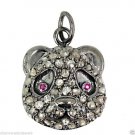 Victorian Antique Look Handmade 0.63CT Rose Cut Diamond 925 Silver  Pendant @CSJ