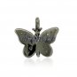 Butterfly Vintage/Antique Look Rose Cut Diamond Sterling Silver Pendant @CSJ5417