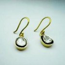 Vintage Handmade 0.30 Ct Polky Rose Cut Diamond 925 Sterling Silver Fine Earring