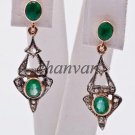 Artisan Antique Vintage Look 0.62Ct  Rose Cut Diamond 925 Silver Earring CSJ410
