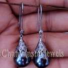 Sterling 925 Silver 0.45 Ct Rose Cut Diamond Vintage Inspire Pearl Earring @ebay