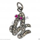 FROG ! Antique Vintage Look 0.49CT Rose Cut Diamond Sterling Silver Pendant @CSJ