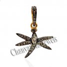 Antique/Vintage Look 0.56Ct Rose Cut Diamond 925 Sterling Silver Pendant CSJ3131