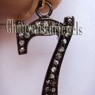Victorian Inspire 0.40 Ctw Rose Cut Diamond Sterling Silver Number Pendant