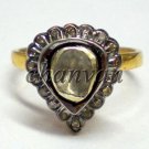 Vintage Rose Cut Diamond 925 Sterling Silver Polky Antique Ring @CSJ 200