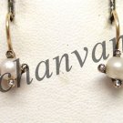 Victorian/Vintage/Antique Style 0.20 Ctw Rose Cut Diamond .925 Silver Earring