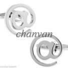 Modern Handmade Sterling Silver Rhodium Plate Party Cuff link Men Jewelry CSJ