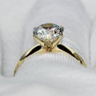 Solitaire Style Simulated Diamond Sterling Silver Promise Ring Jewelry CSJ0517