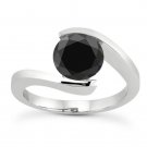 Simulated Diamond Real Sterling Silver Wedding Women Birthday Gift Ring CSJ24417