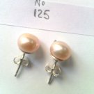 Popular Pearl 92.5% Sterling Silver Women Gift Regular Stud Earring @CSJ12317