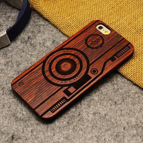 Natural U I Brand New Wood Phone Case For iPhone 5 5S 6 6S 6Plus 7 camera (iPX)