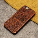 Natural U I Brand New Wood Phone Case For iPhone 5 5S 6 6S 6Plus 7 cross (iPX)