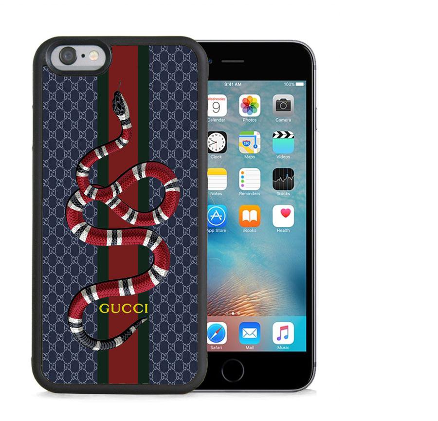 gucci23D07 snake black Mickey Beey Mouse HOT RARE iPhone 5 6 7 8 10 SE Plus Case (iP8)