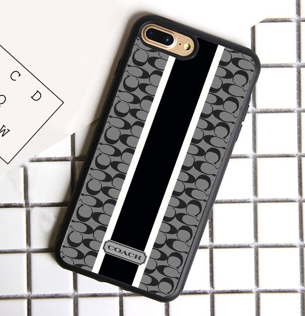 Coach23D07 Grey HOT RARE iPhone 5 6 7 8 10 SE Plus Case (iP6Plus)