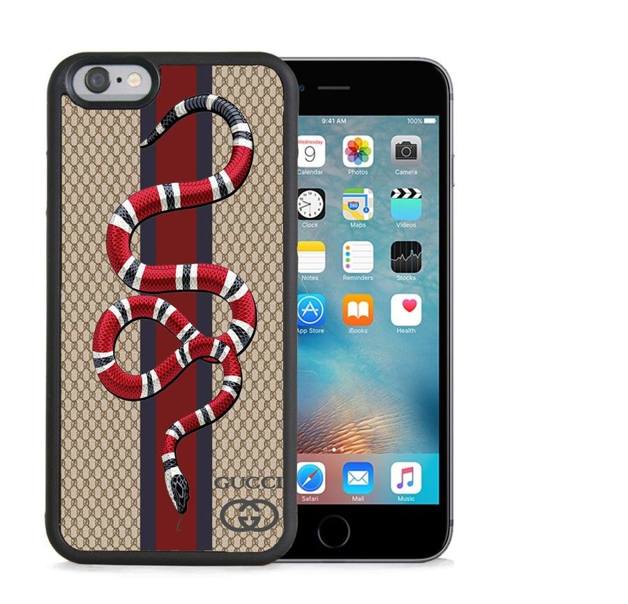gucci23D07 snake black Mickey Mouse Disney HOT RARE iPhone 5 6 7 8 10 SE Plus Case (iP6)