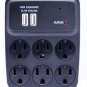 6-Plug Outlet With Covert Camera