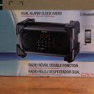 Dual Alarm Clock Radio with Bluetooth
