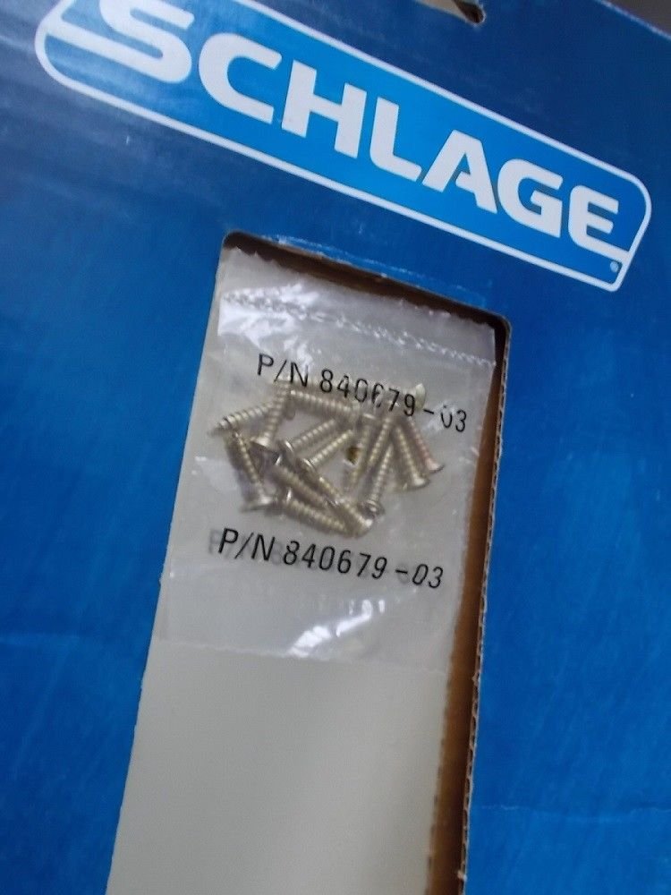 Lot of 2 SCHLAGE KICK PLATE BRIGHT BRASS SC8400PA 8X34 Screws included New Pair