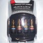 Monster Cable Black Platinum Quick Lock Banana Plugs Connectors 2 Pair Packs NOS