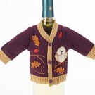 Food Network™ Knit Sweater Wine Bottle Cozy Cover Fall Christmas Knitted button Food Network™ Knit Sweater Wine Bottle Cozy Cover Fall Christmas Knitted button