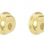 New Schlage Bright Brass B62NV505 Maximum Security BRS Double Cylinder Deadbolt