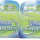 New VENUS EMBRACE 8 CARTRIDGES 100% AUTHENTIC Moisturizing cartridges Blades New VENUS EMBRACE 8 CARTRIDGES 100% AUTHENTIC Moisturizing cartridges Blades