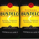 Lot of 2 16oz BUSTELO 2023 Supreme Espresso Premium Whole Bean Coffee WHOLE BEAN