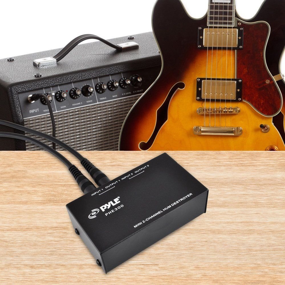 PYLE Humm Noise humming eliminator for line Guitar amplifier pedal