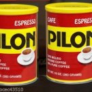 Lot of 2 Espresso Coffee Original PILON 10 oz can resealable tin Dark 12 2022 Lot of 2 Espresso Coffee Original PILON 10 oz can resealable tin Dark 12 2022