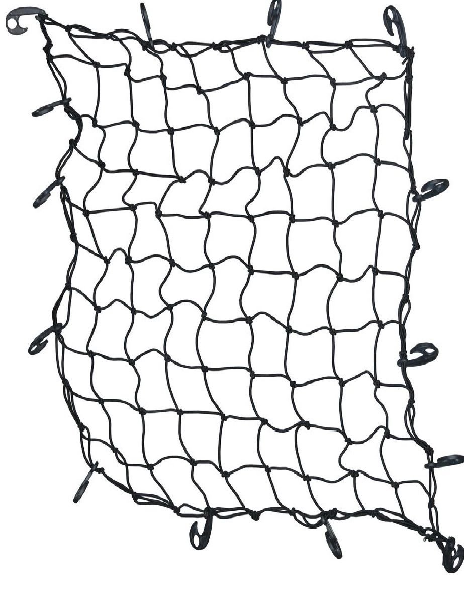 Black Bungee Stretch Cargo Net 30"x50" 12 Hooks Pick up truck SUV Jeep