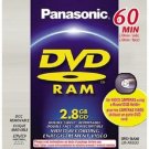 New PANASONIC LM-AK60U 2.8GB DVD-RAM Disc for DVD Camcorder W Round Holder Caddy New PANASONIC LM-AK60U 2.8GB DVD-RAM Disc for DVD Camcorder W Round Holder Caddy