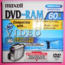 NEW MAXELL Mini DVD-RAM 60min 2.8GB Camcorder Disc Hitachi Panasonic Video Cams