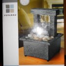Meditation Water Fountain Cordless Veranda Home Stone Pilars Two Level waterfall Meditation Water Fountain Cordless Veranda Home Stone Pilars Two Level waterfall