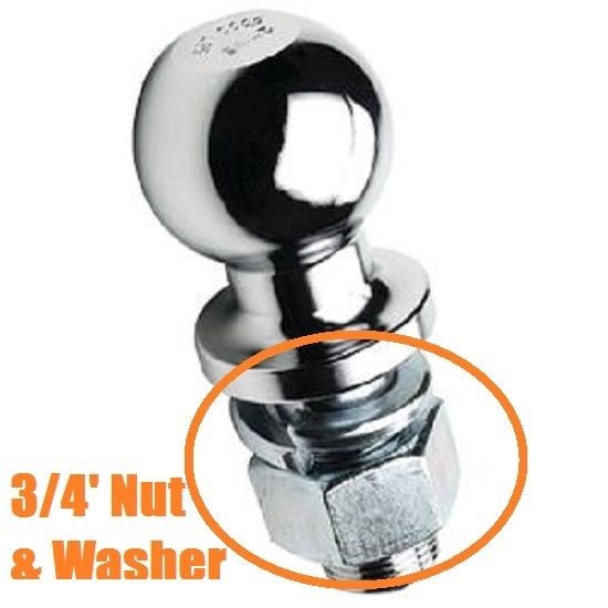 2 Reese Trailer 3/4" 19mm Nut & Washer 70278 For 2" or 1 7/8" Tow