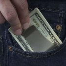 Slim Clip Double Sided Money Clip Credit Card Holder Wallet New Stainless Steel