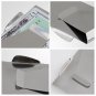 Slim Clip Double Sided Money Clip Credit Card Holder Wallet New Stainless Steel