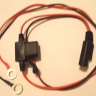 SAE 12V Battery Hookup 27" DC Solar Auto Power Trailer Plug Cable 3 amp fuse