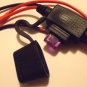 SAE 12V Battery Hookup 27" DC Solar Auto Power Trailer Plug Cable 3 amp fuse